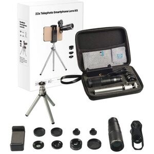 Apexel 22x Telephoto Smartphone Lens Kit with Tripod